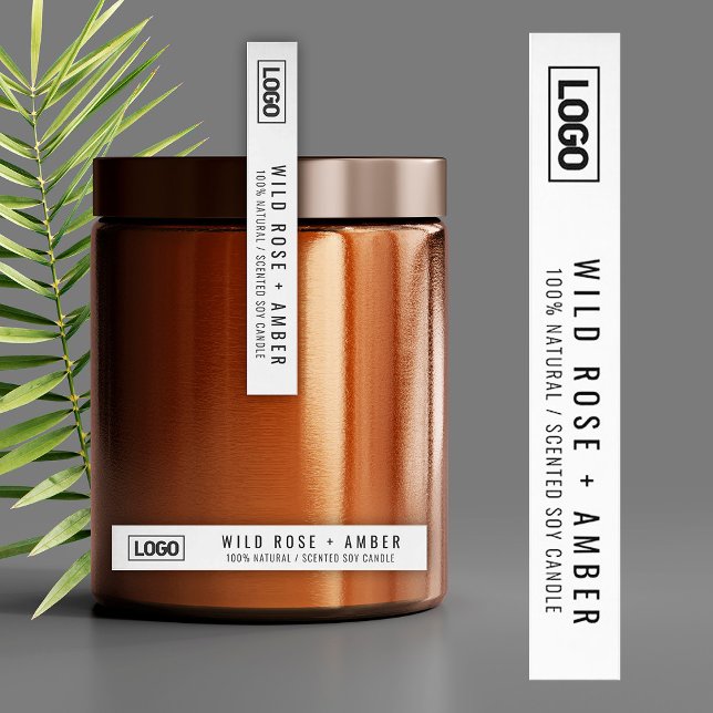 Étiquette du logo à bougie mince (Créateur téléchargé)