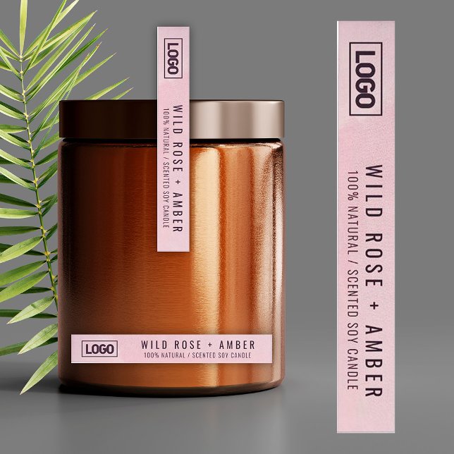 Étiquette du logo à bougie mince (Créateur téléchargé)