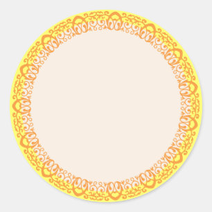 Étiquette du Modèle vierge à la frontière de la vi