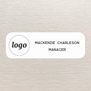 Étiquette du nom du personnel de l'employé magnéti