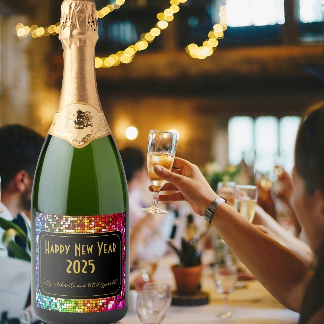 Étiquette du Nouvel An Personnalisé (Créateur téléchargé)