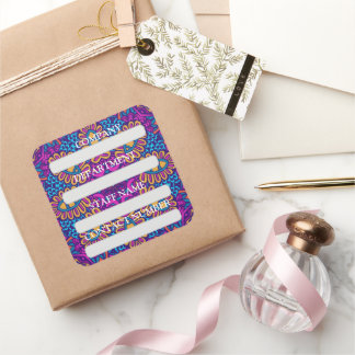 ÉTIQUETTE DU PERSONNEL STICKER POUR L'ENTREPRISE