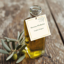 étiquette du prix de l'huile d'olive