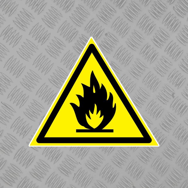 Étiquette du symbole de danger des matières oxydan (Créateur téléchargé)