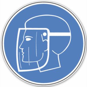 Étiquette du symbole de danger du Bouclier de visa