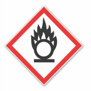 Étiquette du symbole de danger du cercle