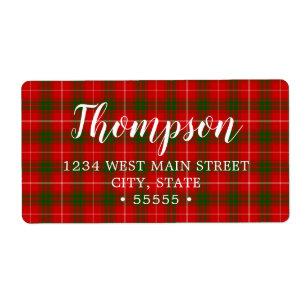 Étiquette Duc vert et rouge de Rothesay Tartan