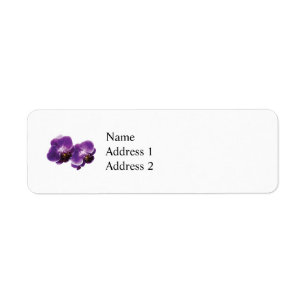 Étiquette Duo pourpre d'orchidée
