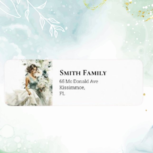 Étiquette Dusty Blue Eucalyptus Mariage de verdure (Add a heartfelt touch to your wedding with our Dusty Blue Eucalyptus Greenery Wedding Label)