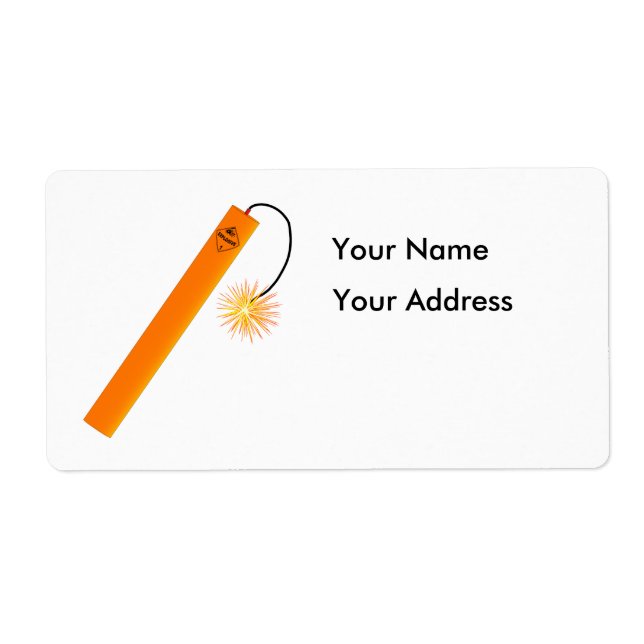 Étiquette Dynamite (Devant)