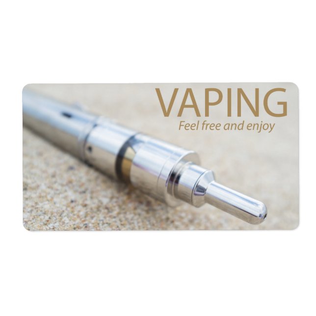 Étiquette E-cig et vapeurs (Devant)