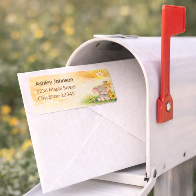 Étiquette Earthy Jungle Sun Celebration Mark (Créateur téléchargé)