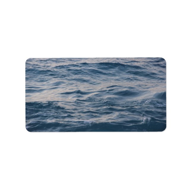 Étiquette Eau de mer de près (Devant)