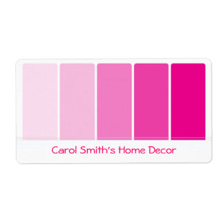 Étiquette Échantillons de peinture rose vif
