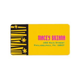Étiquette ÉCHELLE de l'étiquette d'adresse de retour STARS