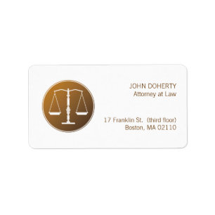 Étiquette Échelles d'avocat de la justice  