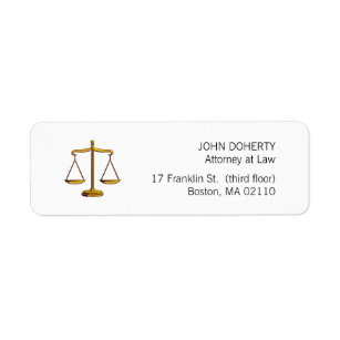 Étiquette Échelles de cabinet juridique de la justice  