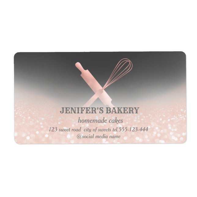 Étiquette Éclairage brillant rouleau pin & whisky chef boula (Devant)