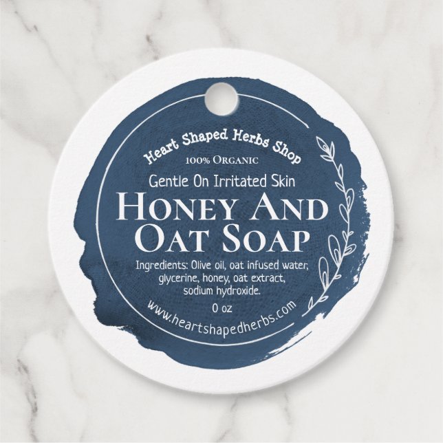 Étiquette Eco Soap Personnalisé (Devant)