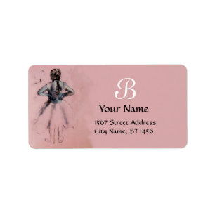 ÉTIQUETTE ÉCOLE DE DANSE, BALLERINA BALLET DANCER EN ROSE