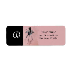 ÉTIQUETTE ÉCOLE DE DANSE, BALLERINA BALLET DANCER EN ROSE
