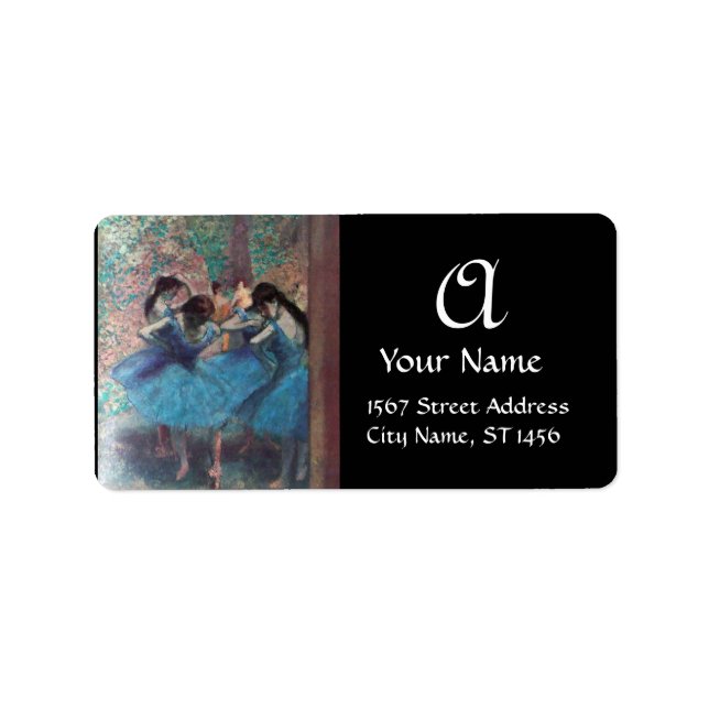 ÉTIQUETTE ÉCOLE DE DANSE / BALLERINA BALLET DANSER MONOGRAM (Devant)