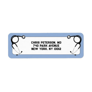 Étiquette École de médecine de docteur