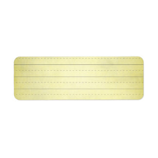 ÉTIQUETTE ÉCOLE JAUNE LIGNE DE L'ÉCOLE ÉDUCATION EN PAPIER L