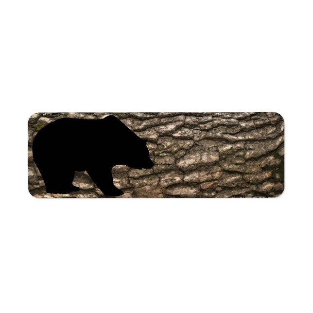 Étiquette Écorce d'ours noir (Devant)