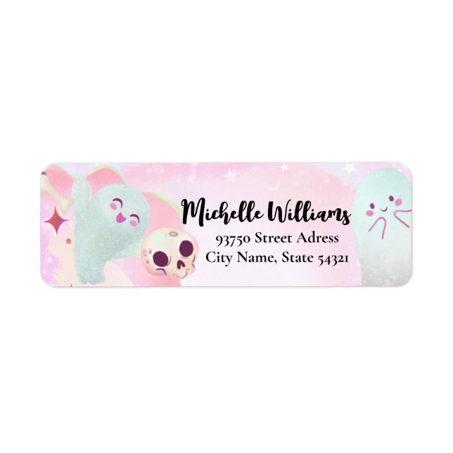 Étiquette éffrayante mignonne (Devant)