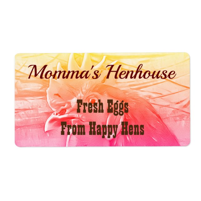 ÉTIQUETTE EGG CARTON (Devant)