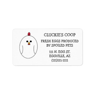 Étiquette Egg Carton Labels