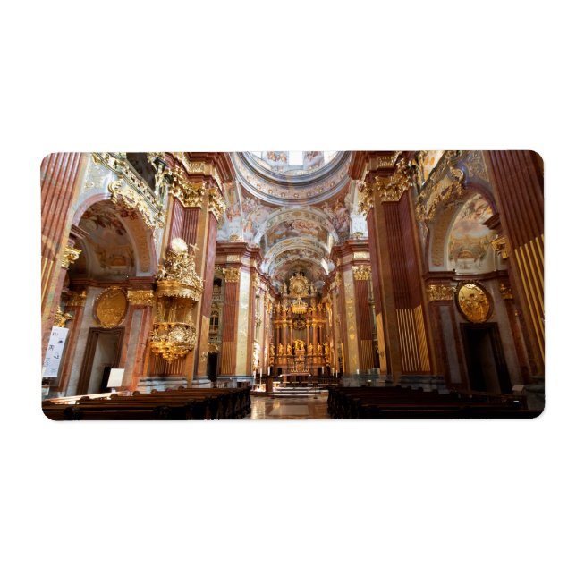 Étiquette Église De L'Abbaye Melk, Basse-Autriche (Devant)