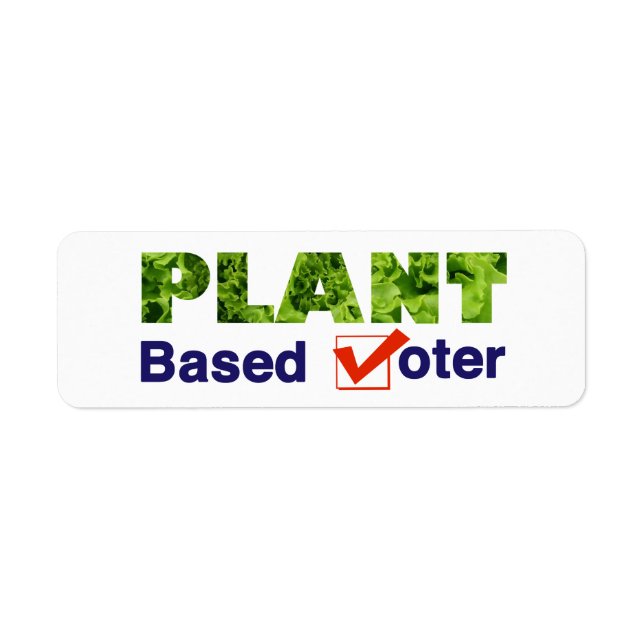 Étiquette Électeur plante (Devant)