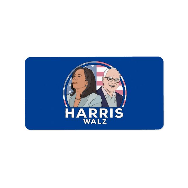 Étiquette Élection de Harris Walz (Devant)