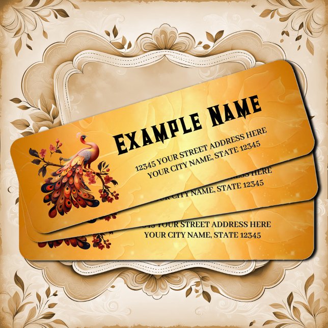 Étiquette Élégance des plumes (Créateur téléchargé)