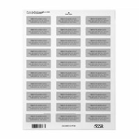 Elegant Classy Dove Grey Adresse de retour