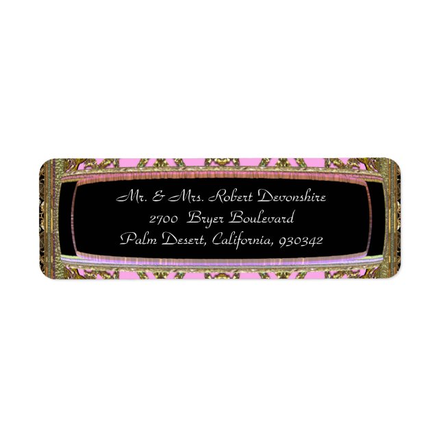 Étiquette Élégant Cool Strummer (Devant)