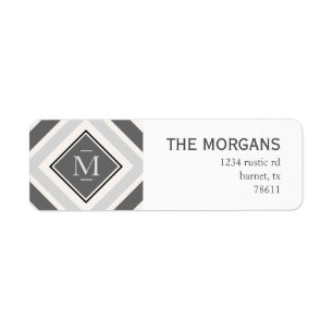 Étiquette Elegant Diamond Return Address Label