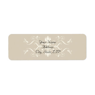 Étiquette Élégant Eggshell et Ecru Embellisment