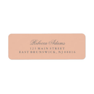 Étiquette Elégant et élégant rose pâle