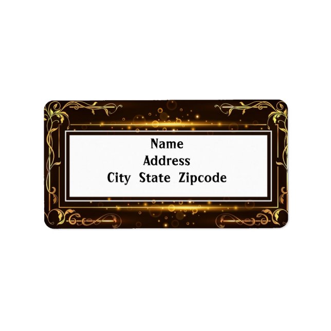 Étiquette Elegant Frame (Devant)