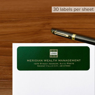 Étiquette Élégant Logo Personnalisable Enveloppe d'adresse d