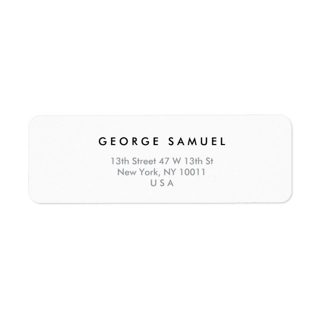 Étiquette Elegant Minimal Business Branding (Devant)