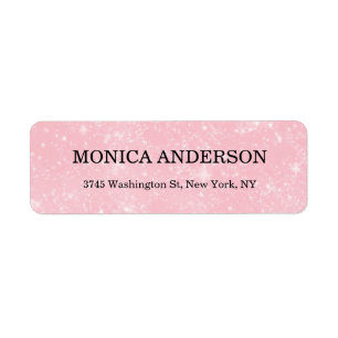 Étiquette Élégant moderne rose créatif Plain Professional