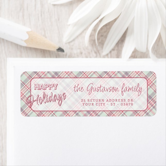 Étiquette Élégant Motif plat rustique élégant (En situation)