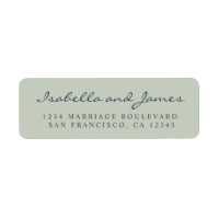 Élégant nom de calligraphie Mariage adresse de ret