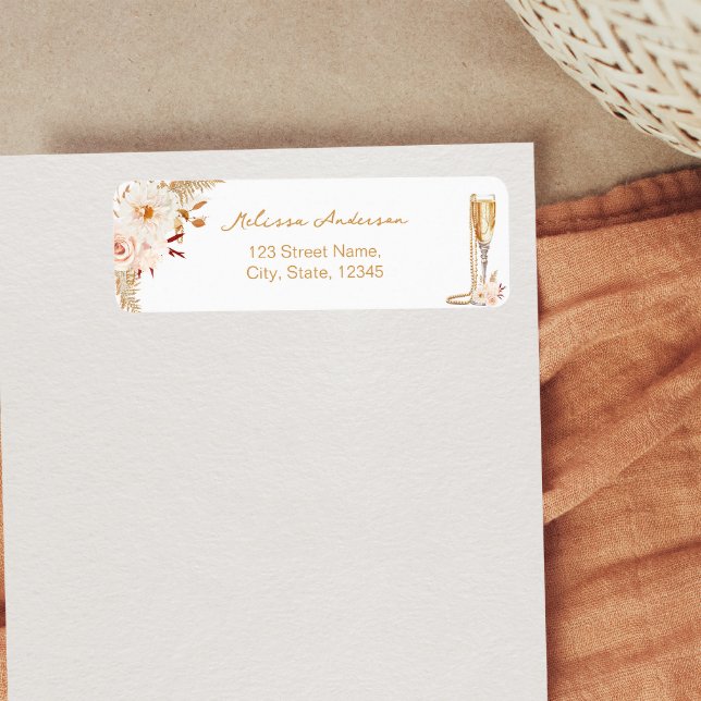 Étiquette Élégant Perles et Fête des mariées de poursuite Re (Créateur téléchargé)