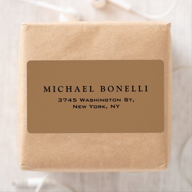 Étiquette Elegant Plain Minimalist Modern (En situation)