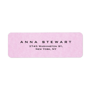 Étiquette Élégant Rose clair Professionnel Moderne Feminine